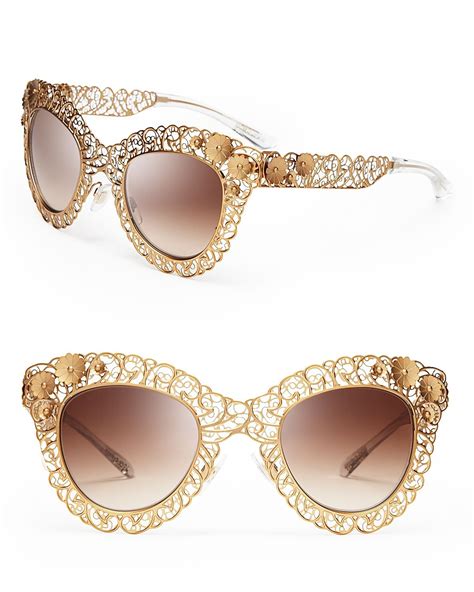 sonnenbrille dolce gabbana gold|Women's sunglasses: cat eye, floral, square .